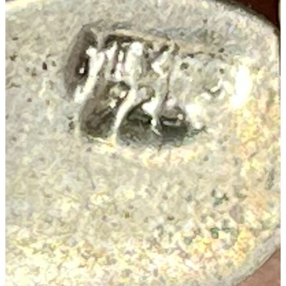 VTG Taxco Sterling Silver Turquoise Inlay Linked Oval Bracelet 7.75” Toggle - Picture 12 of 15